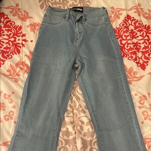 Fashion Nova Light Blue Flare Jeans
